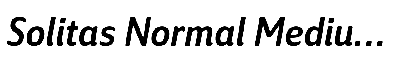 Solitas Normal Medium Italic
