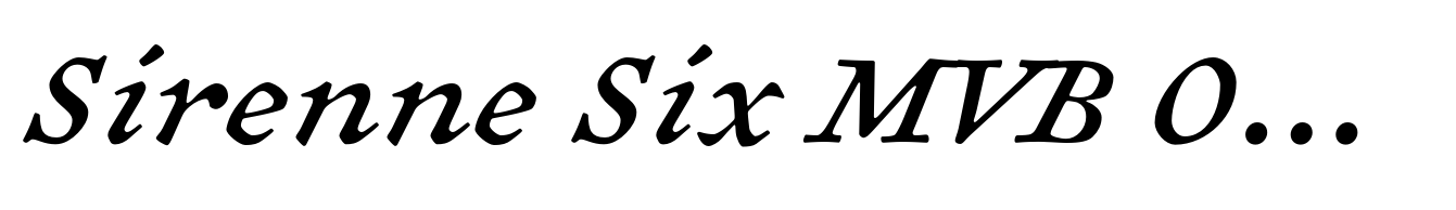 Sirenne Six MVB OSF Italic