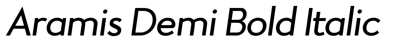 Aramis Demi Bold Italic