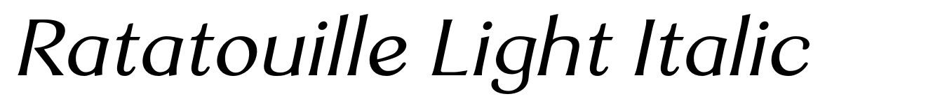 Ratatouille Light Italic