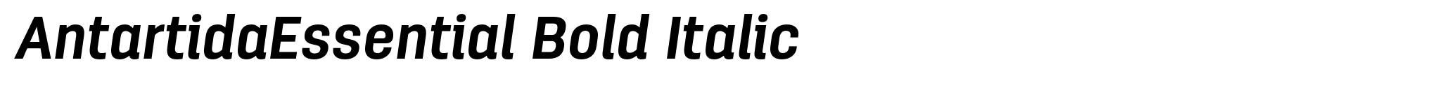 AntartidaEssential Bold Italic image