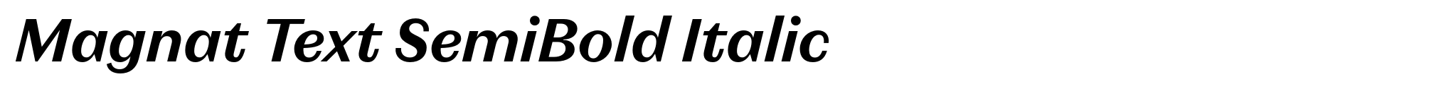 Magnat Text SemiBold Italic image