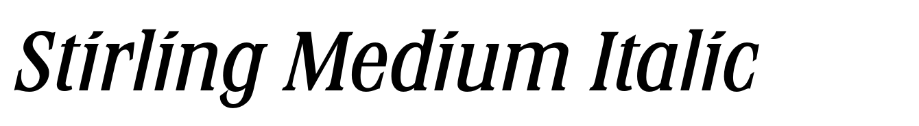 Stirling Medium Italic