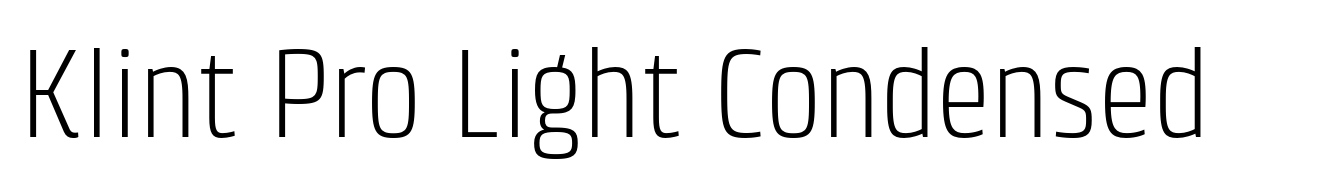Klint Pro Light Condensed