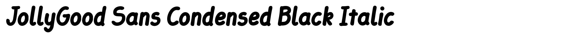 JollyGood Sans Condensed Black Italic image
