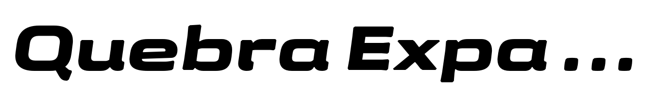 Quebra Expa Extra Bold Italic