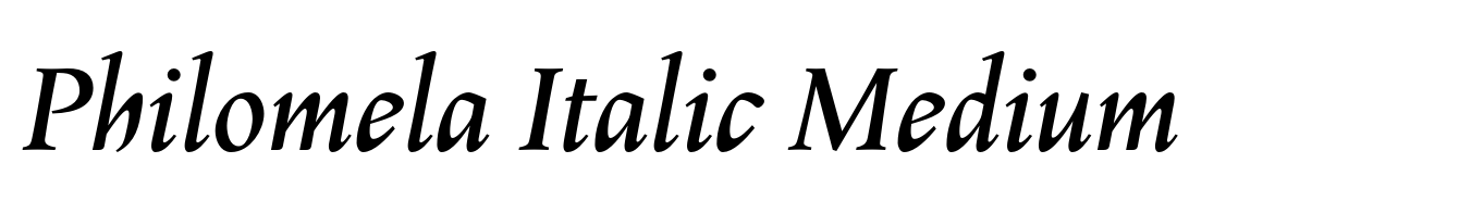Philomela Italic Medium