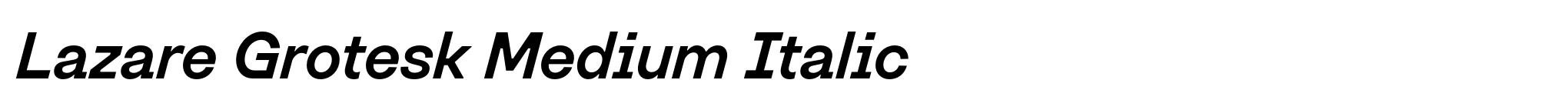 Lazare Grotesk Medium Italic image