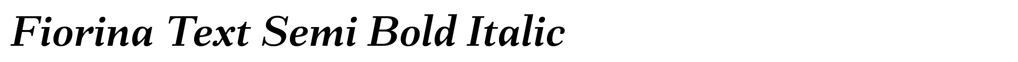Fiorina Text Semi Bold Italic image
