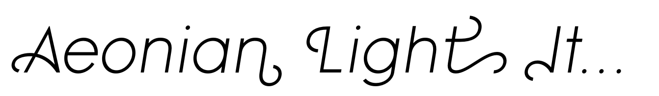 Aeonian Light Italic