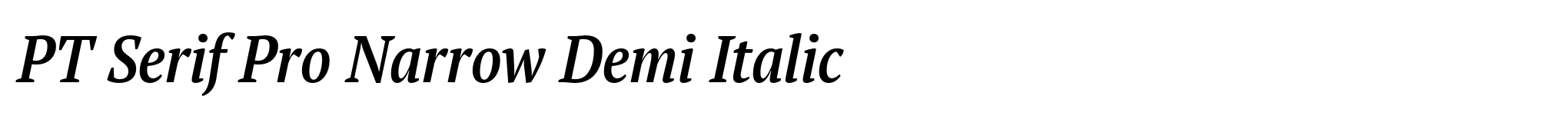 PT Serif Pro Narrow Demi Italic image