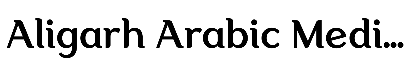 Aligarh Arabic Medium