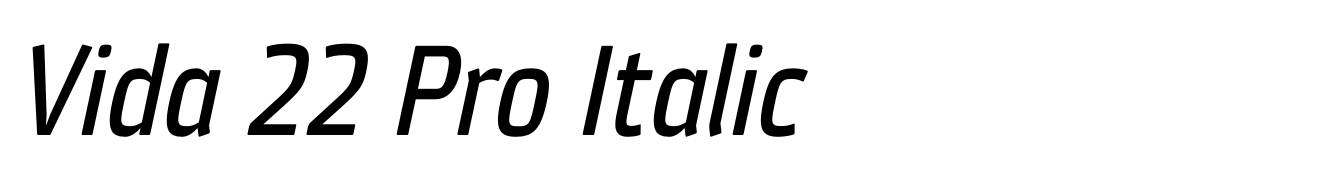 Vida 22 Pro Italic