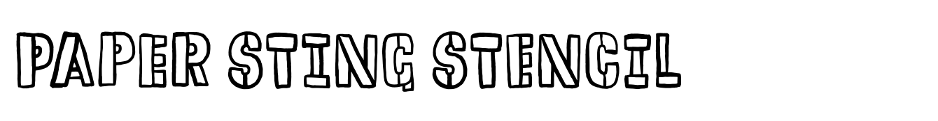 Paper Sting Stencil