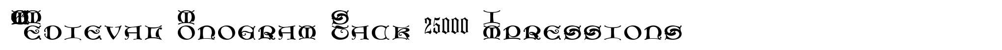 MFC Medieval Monogram Stack 25000 Impressions image