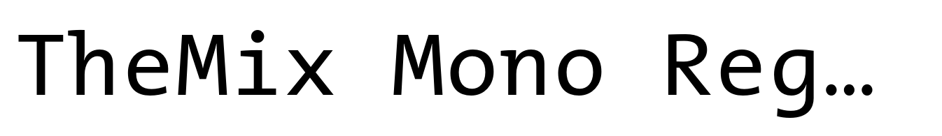 TheMix Mono Regular