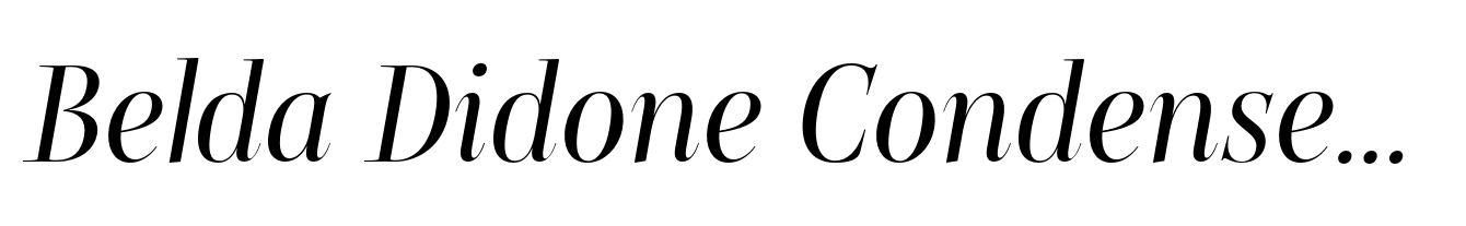 Belda Didone Condensed Regular Italic
