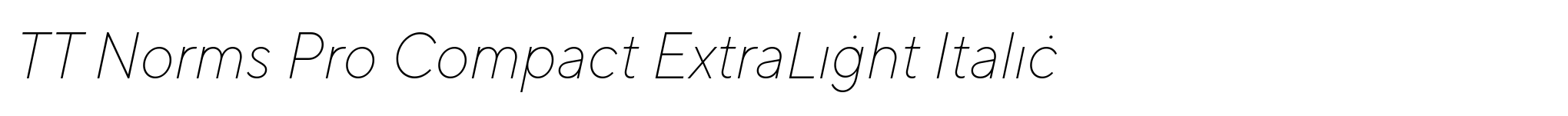 TT Norms Pro Compact ExtraLight Italic image