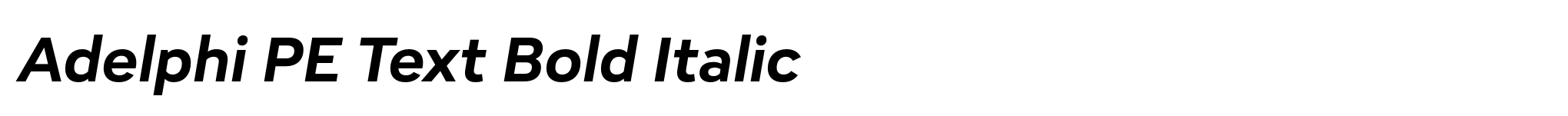 Adelphi PE Text Bold Italic image