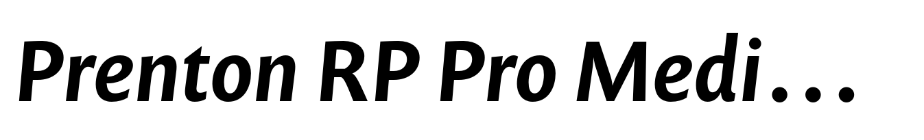 Prenton RP Pro Medium Italic