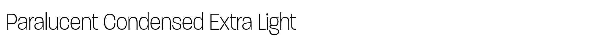 Paralucent Condensed Extra Light image