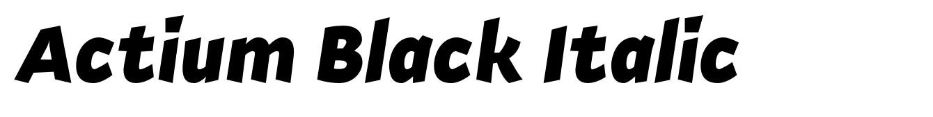 Actium Black Italic