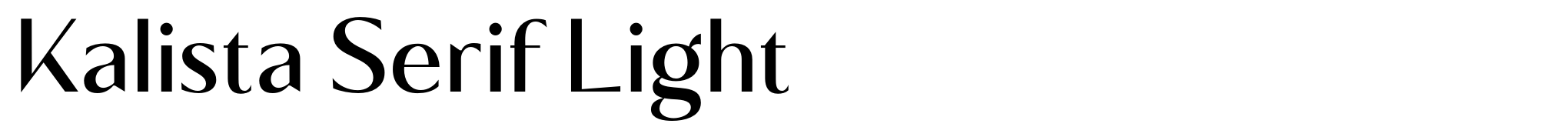 Kalista Serif Light image