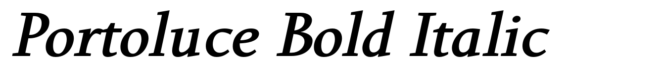 Portoluce Bold Italic