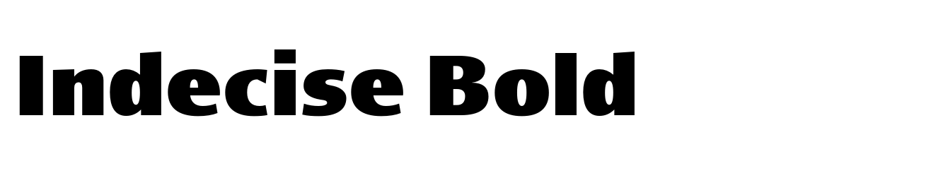 Indecise Bold