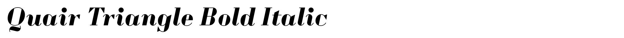 Quair Triangle Bold Italic image