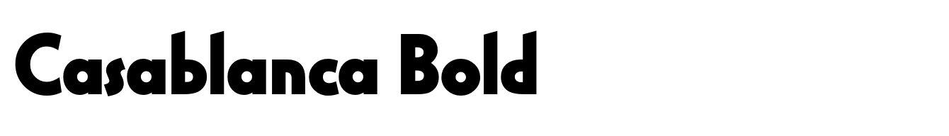 Casablanca Bold