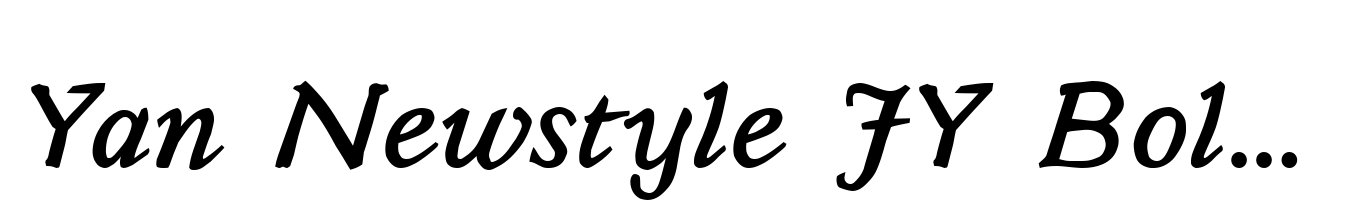 Yan Newstyle JY Bold Italic