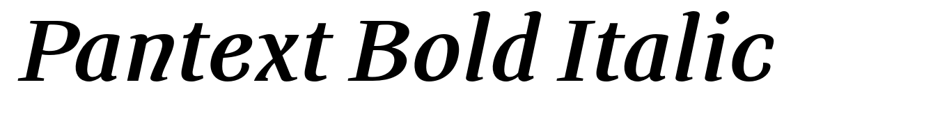 Pantext Bold Italic