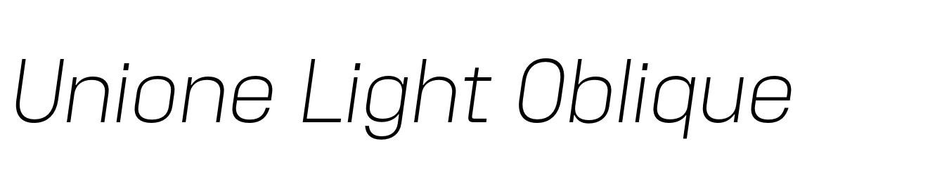 Unione Light Oblique