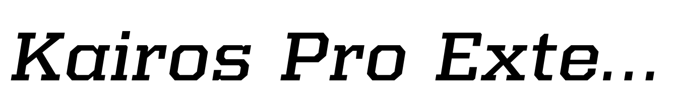 Kairos Pro Extended Medium Italic