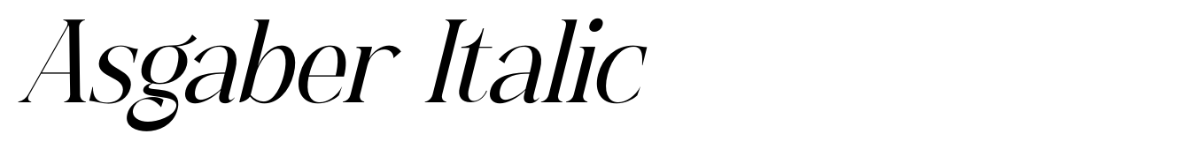 Asgaber Italic