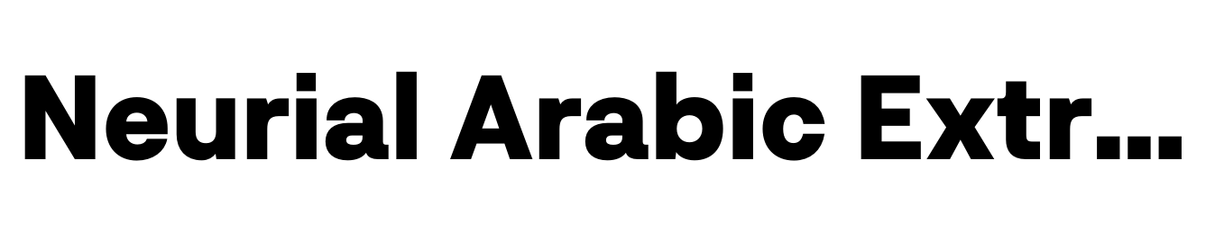 Neurial Arabic Extrabold