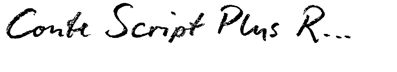 Conte Script Plus Regular