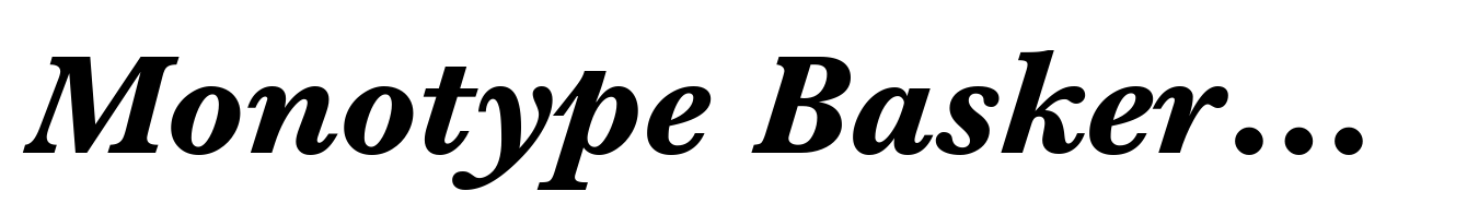 Monotype Baskerville eText Bold Italic