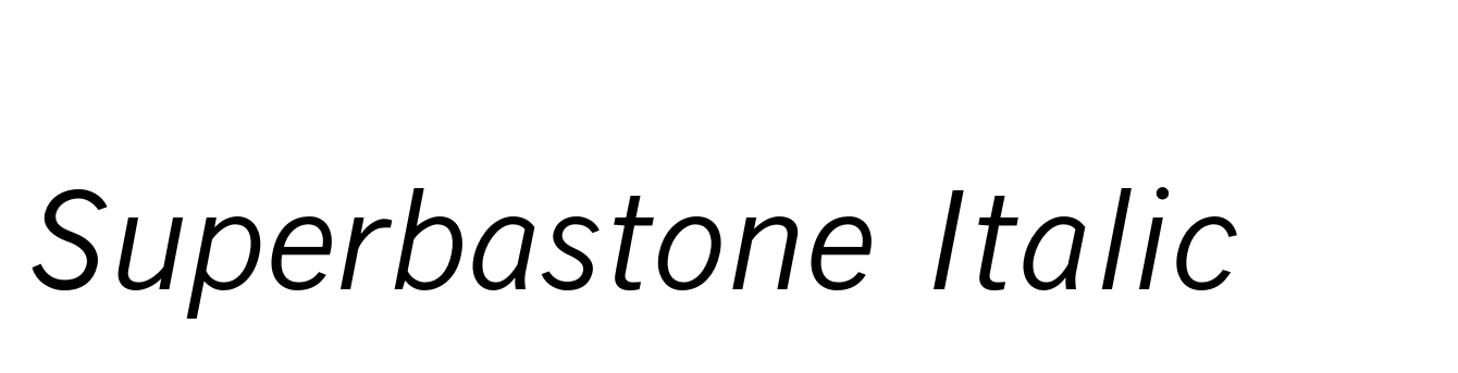 Superbastone Italic
