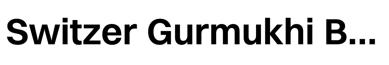 Switzer Gurmukhi Bold