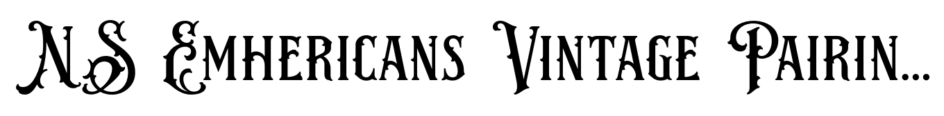NS Emhericans Vintage Pairing Fonts Two