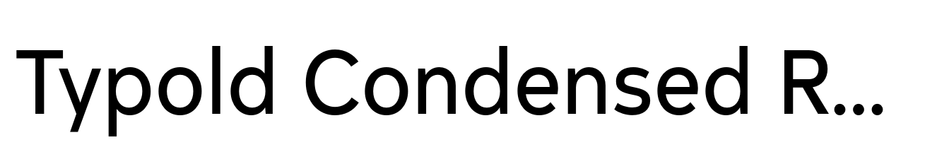 Typold Condensed Regular