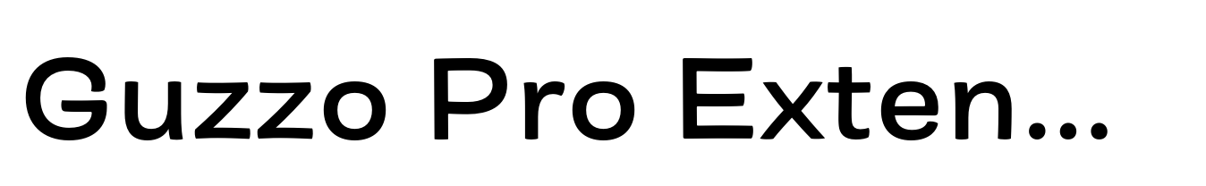 Guzzo Pro Extended SemiBold