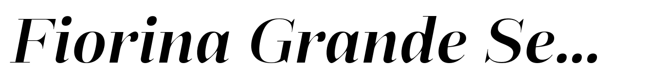 Fiorina Grande Semi Bold Italic