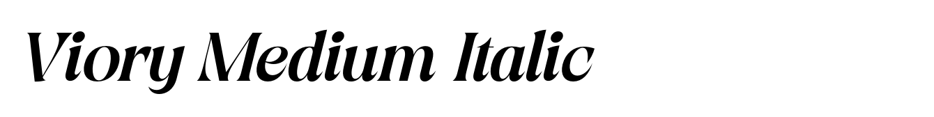 Viory Medium Italic