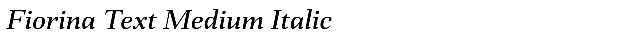 Fiorina Text Medium Italic image