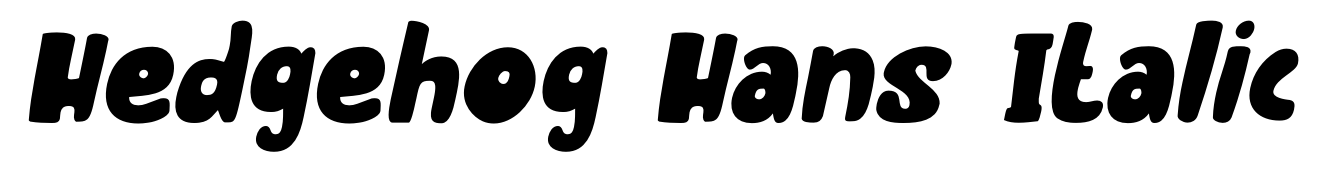 Hedgehog Hans Italic