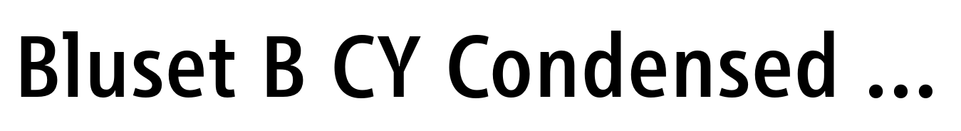 Bluset B CY Condensed Medium