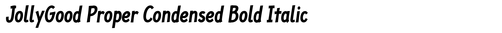 JollyGood Proper Condensed Bold Italic image
